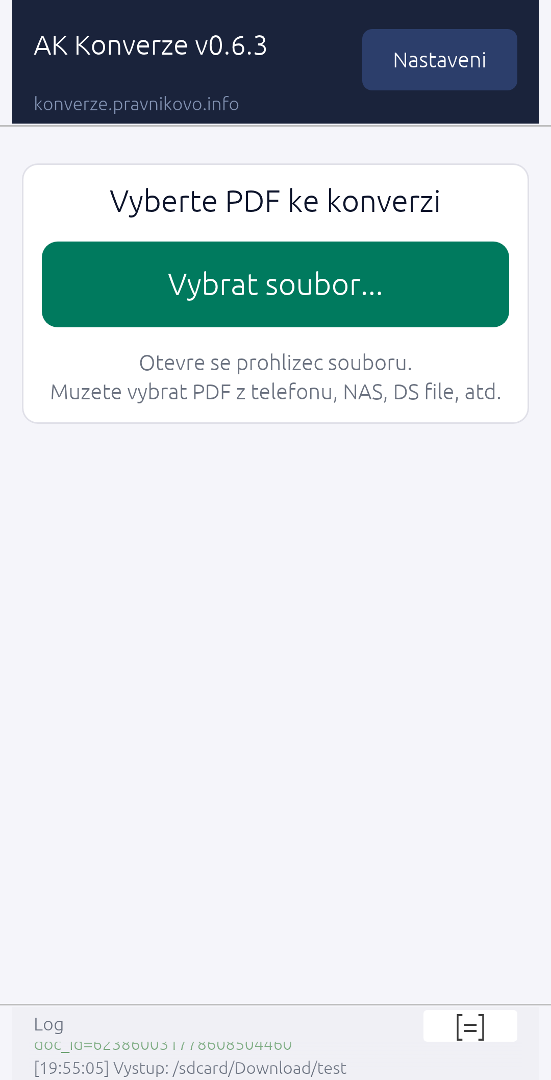 Vyber souboru